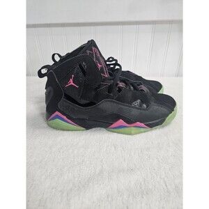 Size 5.5Y (GS) - Jordan True Flight High Black - 342774-006